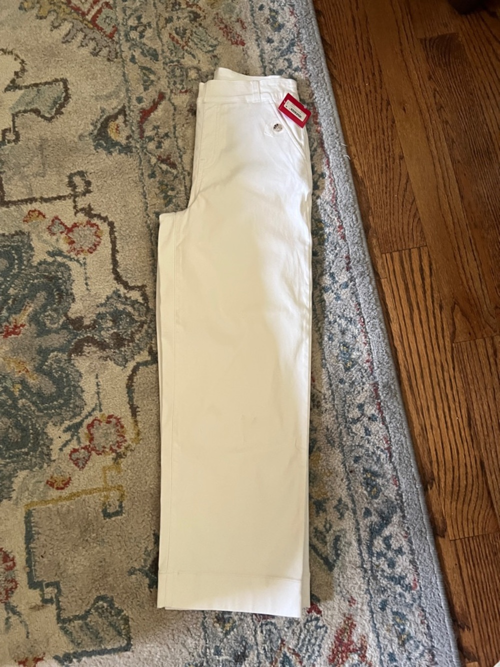 SPANX White Women's twill  Cropped wide leg Pants